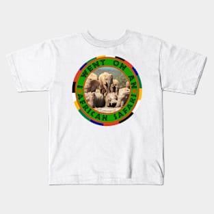 I Went On An African Safari Elephant Swim Kids T-Shirt